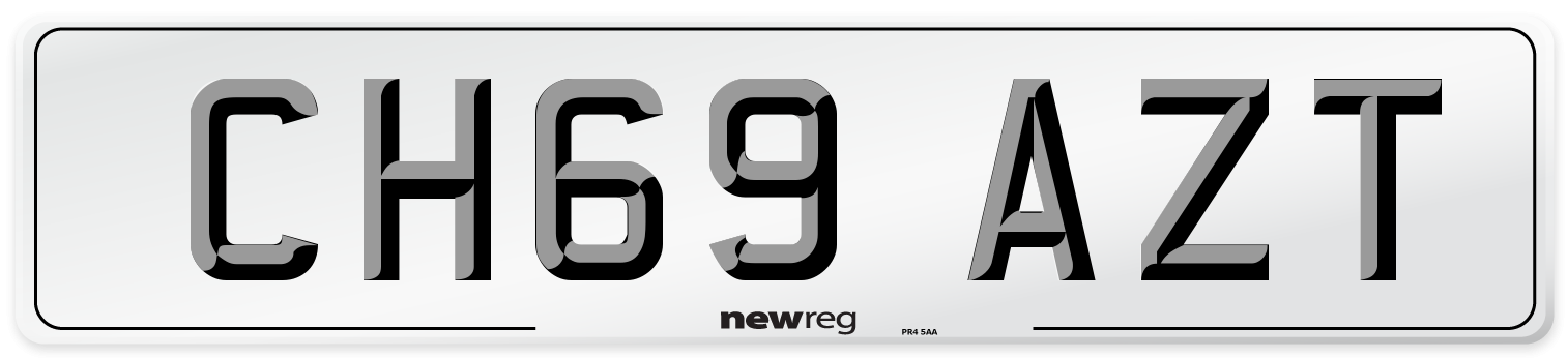 CH69 AZT Number Plate from New Reg